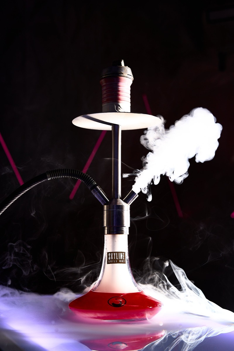 Shisha con base roja